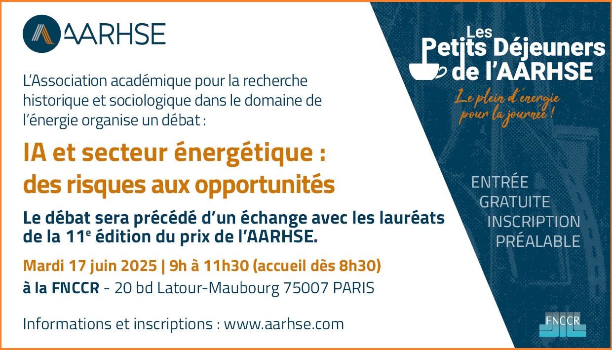 Les Petits Déjeuners de l'AARHSE - Intelligence artificielle et secteur énergétique : des risques aux opportunités